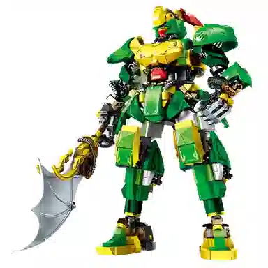 巴巴泥 钢铁机甲积变金刚 益智拼插 拼装模型