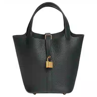 HERMES Picotin Lock 18 Clemence 67 Vert Fonce