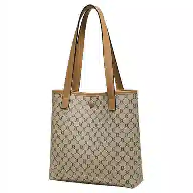 老人头 复古经典气质日常通勤小众设计感 合成革 单肩包 常规 女款 卡其色/咖色