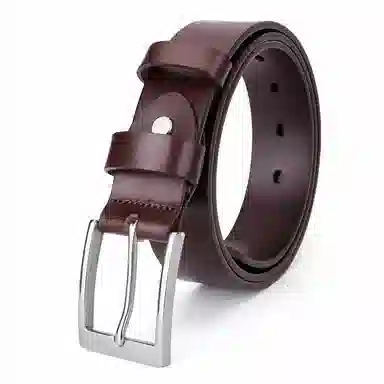 牛当家 针扣简约时尚 皮带 男女同款情侣款