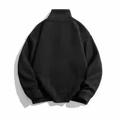 国际米兰足球俱乐部 纯色简约半拉链宽松运动百搭立领卫衣 男女同款