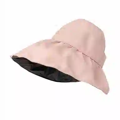 上海故事 帽子夏防紫外线黑胶涂层户外双倍防护空顶帽透气大檐遮阳折叠渔夫帽 聚酯纤维 防晒帽 女款