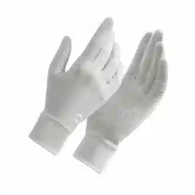 南极人 夏季户外防紫外线冰丝凉感开车骑行防滑遮阳透气轻薄露指触屏 锦纶 防晒手套 女款