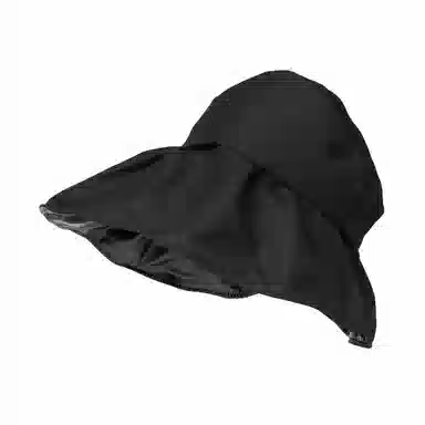 上海故事 帽子夏防紫外线黑胶涂层户外双倍防护空顶帽透气大檐遮阳折叠渔夫帽 聚酯纤维 防晒帽 女款