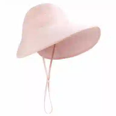 上海故事 全脸遮阳大檐显脸小防紫外线护脸互脸太阳轻薄空顶 聚酯纤维 防晒帽 女款