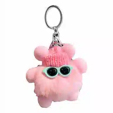 零界 小煤球包包钥匙扣 创意卡通玩偶 毛绒 挂件 男女同款情侣款