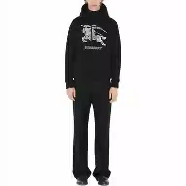 Burberry SS23 Logo Embroidery Sweatshirt Black