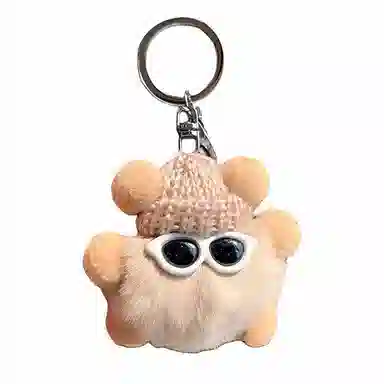 千桐 小煤球包包挂饰 创意卡通玩偶 毛绒 挂件 男女同款情侣款