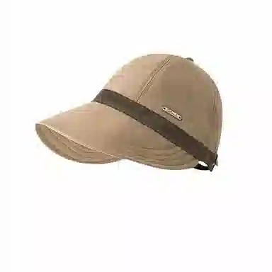 钓鱼熊 遮阳帽防晒防紫外线夏速干防水大帽檐太阳帽 棉 鸭舌帽 男女同款情侣款