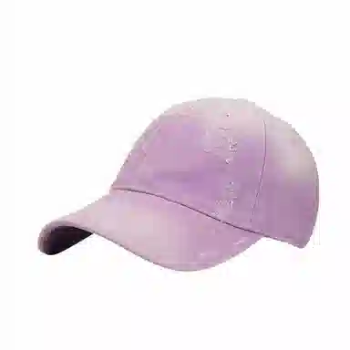 钓鱼熊 复古做旧破洞显脸小软顶小众个性渐变色 棉 鸭舌帽 男女同款情侣款