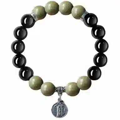 易明居 新中式招财暴富 五路财神  时来运转 小众轻奢百搭高级感串珠 水逆退散 转运珠#好运 黑曜石 手串 男女同款情侣款