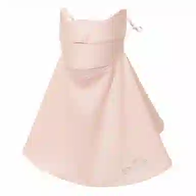 上海故事 护肩护眼角口罩一体防紫外线遮阳冰丝夏季薄款透气脸基尼超大立体 聚酯纤维 防晒面罩 女款