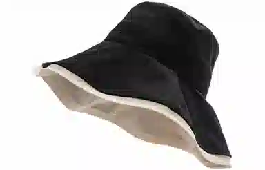 优幽兰 时尚潮流高级感大檐显脸小户外百搭小众设计感拼色透气遮阳防紫外线骑行太阳帽双面可戴 棉 防晒帽 女款