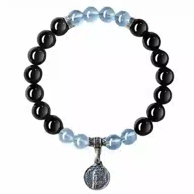 易明居 新中式招财暴富 五路财神  时来运转 小众轻奢百搭高级感串珠 水逆退散 转运珠#好运 黑曜石 手串 男女同款情侣款