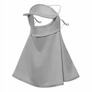 上海故事 立体帽檐护颈遮阳脸基尼 夏季防紫外线冰丝遮全脸护颈开车口罩 聚酯纤维 氨纶 防晒面罩 女款