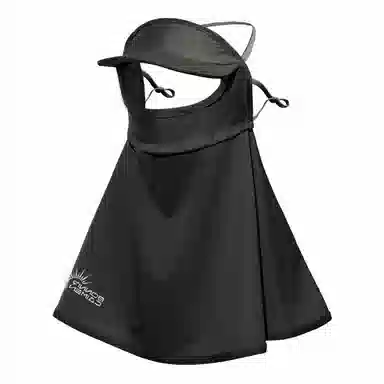 上海故事 立体帽檐护颈遮阳脸基尼 夏季防紫外线冰丝遮全脸护颈开车口罩 聚酯纤维 氨纶 防晒面罩 女款