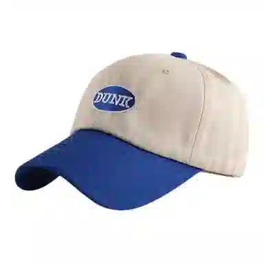 Korean Style Embroidered Letter Colorblock Cap