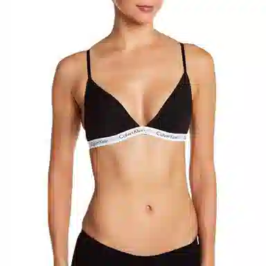 Calvin Klein V-Neck Soft Bra Black