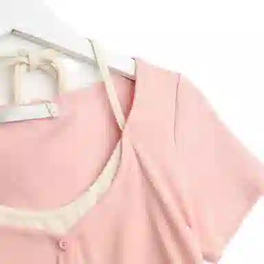 JUFU V-Neck Short Sleeve T-Shirt