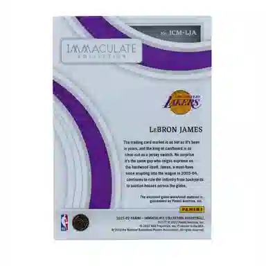 PANINI 2021-22Immaculate LeBron James 99