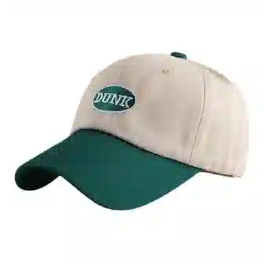 Korean Style Embroidered Letter Colorblock Cap