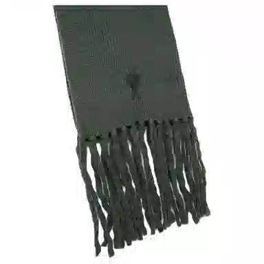 AMIPARIS Logo Fleece Scarf Green