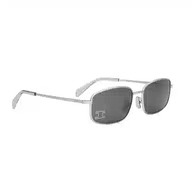 Celine Rectangular Metal Sunglasses Silver
