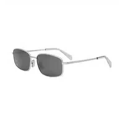 Celine Rectangular Metal Sunglasses Silver