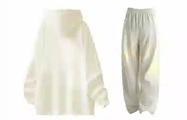 王者荣耀 澜款美式复古连帽套头上衣字母印花百搭直筒抽绳长裤卫衣长袖搭配宽松阔腿卫裤潮流潮牌学院风休闲运动套装 男女同款