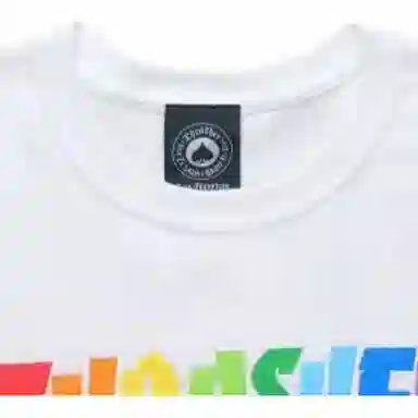 Thrasher Rainbow Logo Tee White