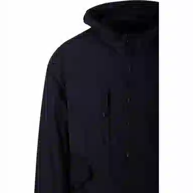 Stone Island SS25 Phantom Nylon Hooded Zip Jacket Black
