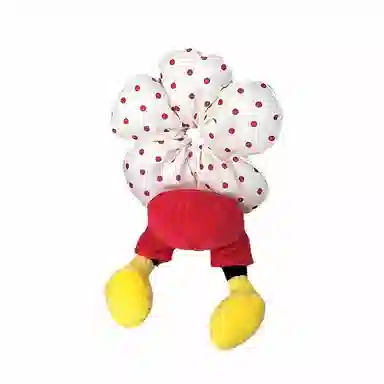 千桐 创意老鼠屁股红色波点 拍照腿发饰大肠圈 毛绒 发圈/头绳 女款