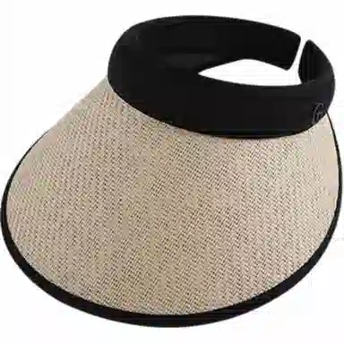 艾佳微 夏季日常大头围显脸小遮阳帽沙滩帽出行户外旅游多色 涤纶 防晒帽 男女同款情侣款