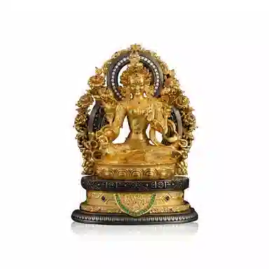 喜三福 白度母 铜 摆件 男女同款情侣款