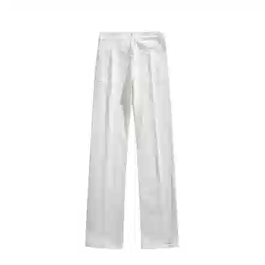 布客行 潮牌美式高街水洗做旧休闲宽松弹力基础款中腰垂坠感百搭日常通勤直筒显纯色简约柔不硬舒适风格牛仔裤 男女同款