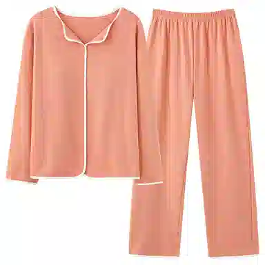 兰缪 带胸垫纯色简约高级感柔软家居服睡衣套装 女款