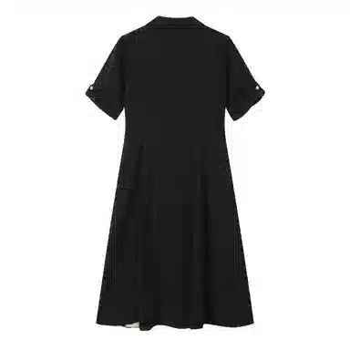 曲韩 宽松简约休闲短袖连衣裙 女款