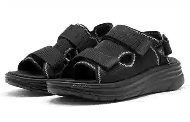 乔丹 百搭舒适 沙滩凉鞋 女款 黑色