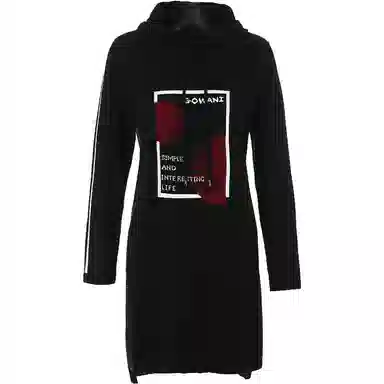 乔万尼 乔万尼春秋长袖套头毛衫针织衫 女款 幻影黑