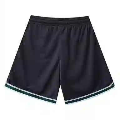 美式高颜值运动简约纯色双层裤设计复古高街基础款撞色彩虹条纹网眼宽松休闲百搭舒适透气轻薄凉感吸湿五分运动篮球裤 男女同款