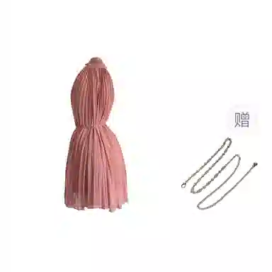 玉儿恋 御姐风挂脖收腰气质简约无袖连衣裙 女款