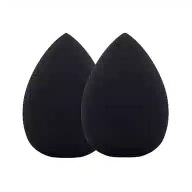 悦初美  美妆蛋 黑色 两只装  易上妆柔软