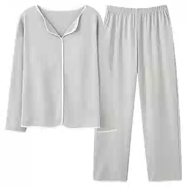 兰缪 带胸垫纯色简约高级感柔软家居服睡衣套装 女款