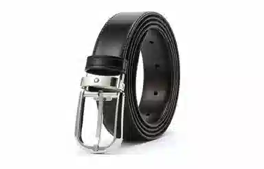 Montblanc Curved Horseshoe Steel Pin Buckle Belt