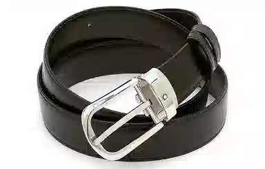 Montblanc Curved Horseshoe Steel Pin Buckle Belt