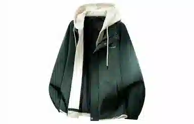 王者荣耀 鲁班七号星空梦想款 美式复古学院风连帽假两件拼接撞色创意字母宽松基础款山系户外休闲日常百搭舒适夹克外套 男女同款