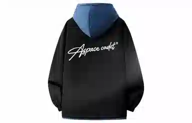 王者荣耀 鲁班七号星空梦想款 美式复古学院风连帽假两件拼接撞色创意字母宽松基础款山系户外休闲日常百搭舒适夹克外套 男女同款