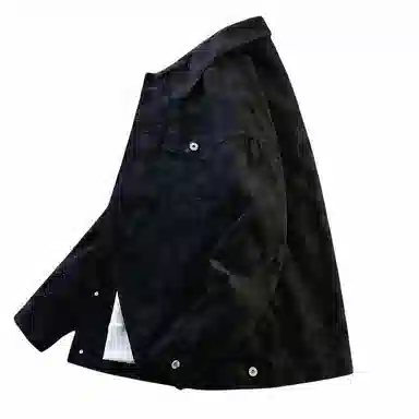 【dme】 简约基础款高级感多口袋翻领宽松休闲排扣港风牛仔外套 男女同款