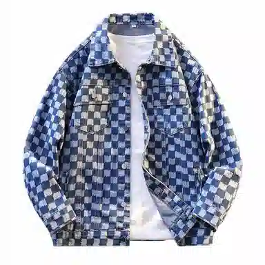 【dme】 简约基础款高级感多口袋翻领宽松休闲排扣港风牛仔外套 男女同款