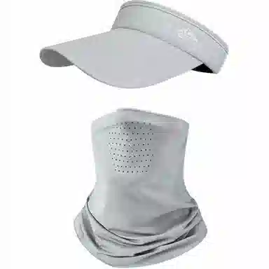 艾佳微 夏季户外出行遮阳口罩一体大头围显脸小多色可选 锦纶 防晒帽 男女同款情侣款